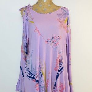 Free People Lilac Asymmetrical Tunic Dress…